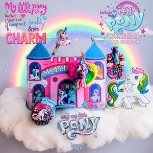 Loungefly My Little Pony Crossbody  Bag, Starshine card holder, mirror,Pen&CHARM